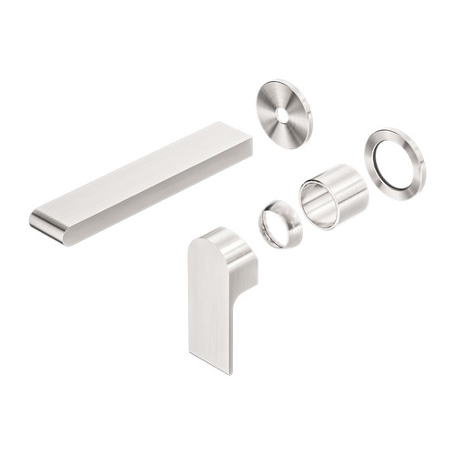 Bianca Wall Basin or Bath Mixer 187mm Separate Back Plate (Trim Kit Only) Brushed Nickel [289795]