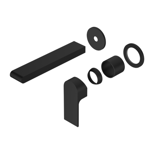 Bianca Wall Basin or Bath Mixer 187mm Separate Back Plate (Trim Kit Only) Matte Black [289851]