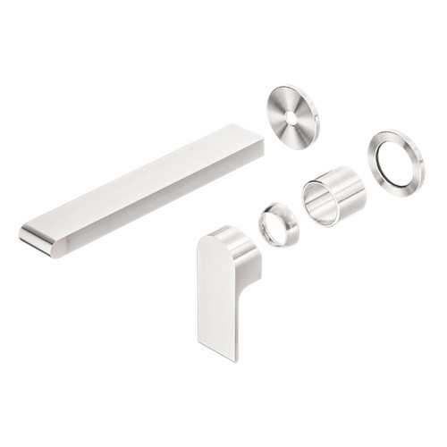 Bianca Wall Basin or Bath Mixer 230mm Separate Back Plate (Trim Kit Only) Brushed Nickel [289877]