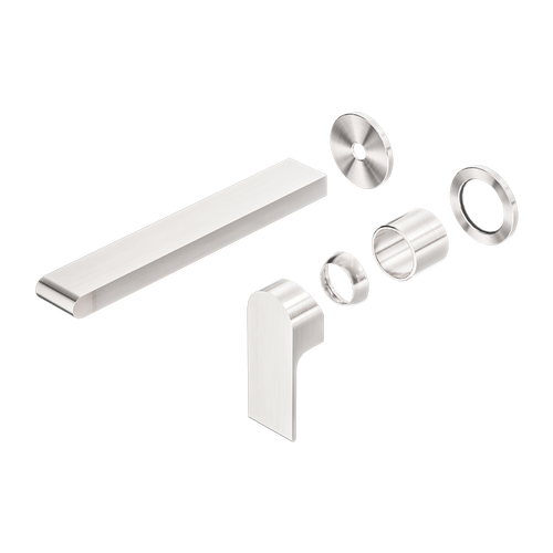 Bianca Wall Basin or Bath Mixer 230mm Separate Back Plate (Trim Kit Only) Brushed Nickel [289877]