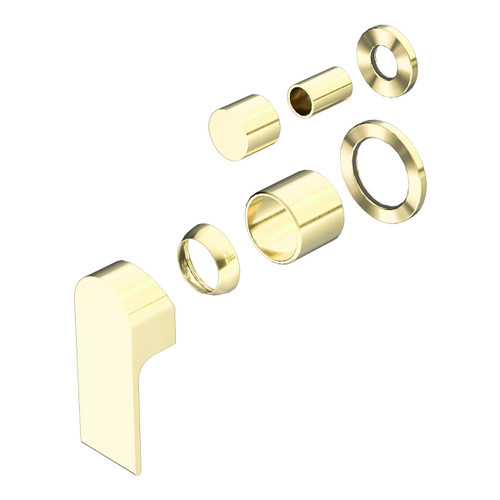 Bianca Shower Mixer with Divertor Separate Back Plate (Trim Kit Only) Brushed Gold [289911]