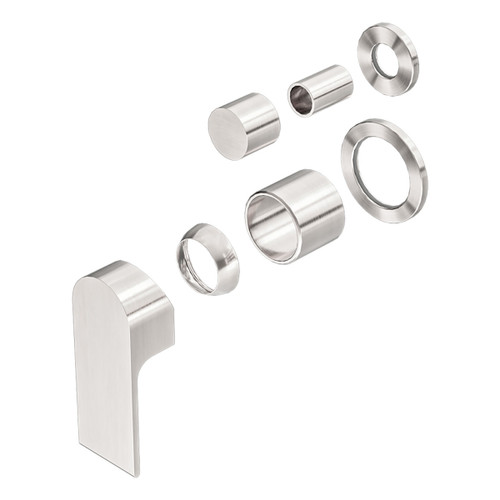 Bianca Shower Mixer with Divertor Separate Back Plate (Trim Kit Only) Brushed Nickel [289908]