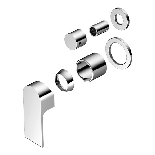 Bianca Shower Mixer with Divertor Separate Back Plate (Trim Kit Only) Chrome [289906]