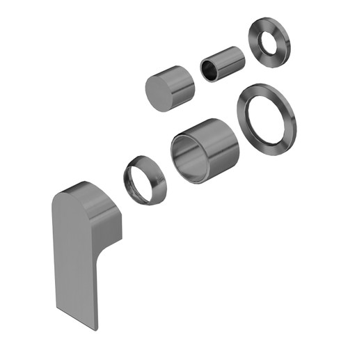 Bianca Shower Mixer with Divertor Separate Back Plate (Trim Kit Only) Gunmetal [289910]