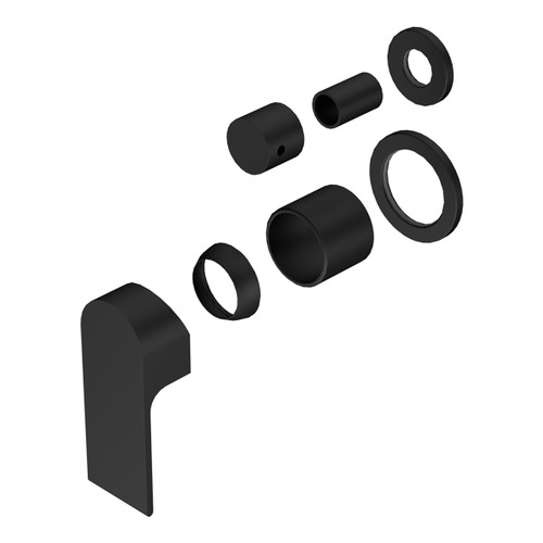 Bianca Shower Mixer with Divertor Separate Back Plate (Trim Kit Only) Matte Black [289909]