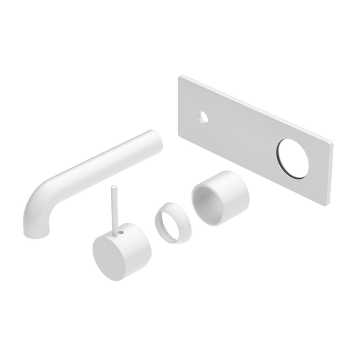 Mecca Wall Basin or Bath Mixer Handle Up 120mm (Trim Kit Only) Matte White [289928]