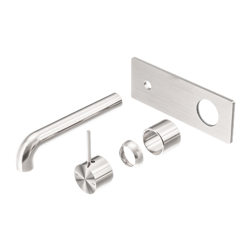 Mecca Wall Basin or Bath Mixer Handle Up 260mm (Trim Kit Only) Brushed Nickel [290011]