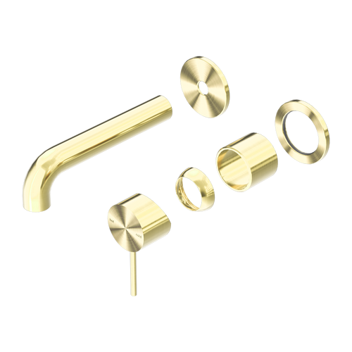 Mecca Wall Basin or Bath Mixer Separate Back Plate 120mm (Trim Kit Only) Brushed Gold [290009]