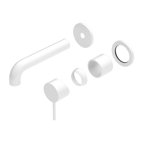 Mecca Wall Basin or Bath Mixer Separate Back Plate 120mm (Trim Kit Only) Matte White [289955]