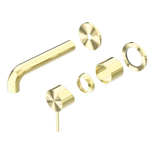 Mecca Wall Basin or Bath Mixer Separete Back Plate 160mm (Trim Kit Only) Brushed Gold [290023]