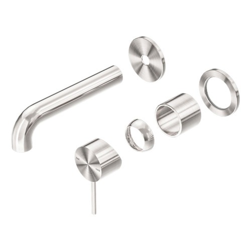 Mecca Wall Basin or Bath Mixer Separete Back Plate 160mm (Trim Kit Only) Brushed Nickel [290026]