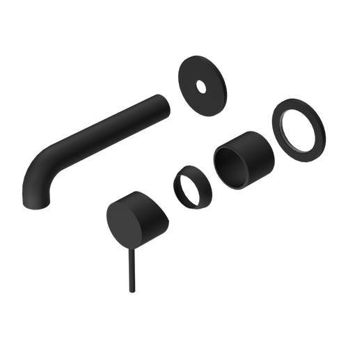 Mecca Wall Basin or Bath Mixer Separete Back Plate 160mm (Trim Kit Only) Matte Black [290018]