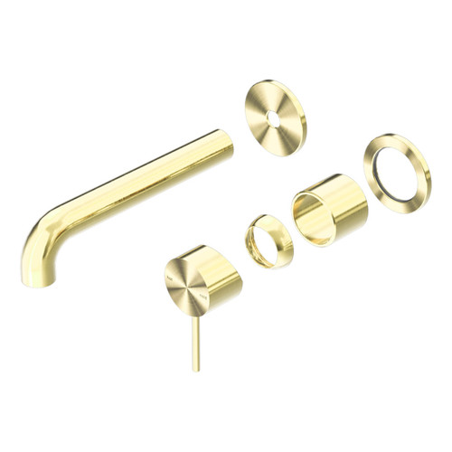 Mecca Wall Basin or Bath Mixer Separete Back Plate 185mm (Trim Kit Only) Brushed Gold [290102]