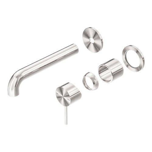 Mecca Wall Basin or Bath Mixer Separete Back Plate 185mm (Trim Kit Only) Brushed Nickel [290041]