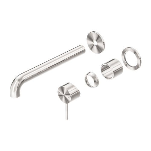 Mecca Wall Basin or Bath Mixer Separete Back Plate 230mm (Trim Kit Only) Brushed Nickel [290119]