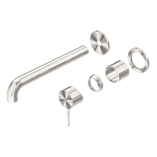 Mecca Wall Basin or Bath Mixer Separate Back Plate 260mm (Trim Kit Only) Brushed Nickel [289958]