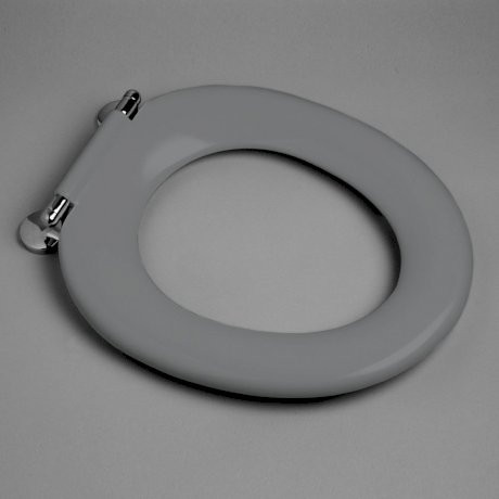 Pedigree II Single Flap Care Toilet Seat Die Cast Hinge Anthracite Grey NTH [136046]