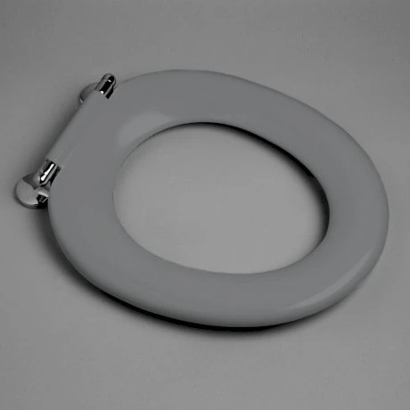 Pedigree II Single Flap Care Toilet Seat Die Cast Hinge Anthracite Grey NTH [136046]