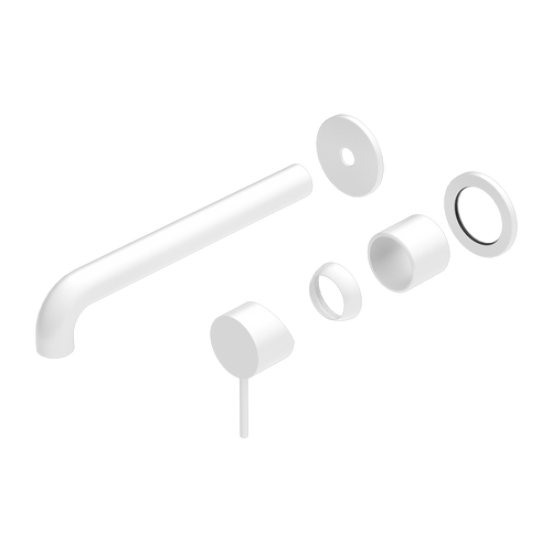 Mecca Wall Basin or Bath Mixer Separate Back Plate 260mm (Trim Kit Only) Matte White [289970]