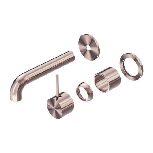 Mecca Wall Basin or Bath Mixer Separate Back Plate Handle Up 120mm (Trim Kit Only) Brushed Bronze [290056]