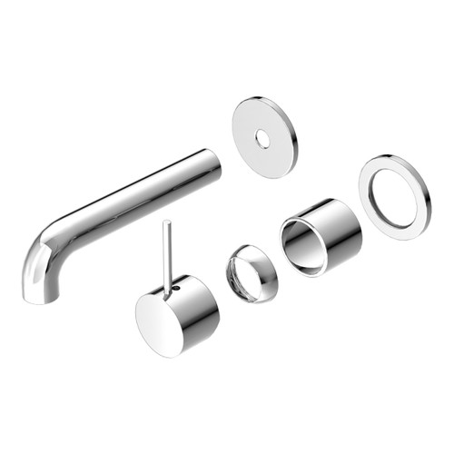 Mecca Wall Basin or Bath Mixer Separate Back Plate Handle Up 120mm (Trim Kit Only) Chrome [289979]