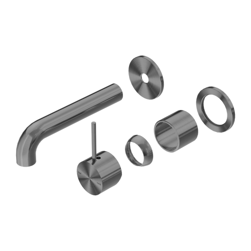 Mecca Wall Basin or Bath Mixer Separate Back Plate Handle Up 120mm (Trim Kit Only) Gunmetal [290048]