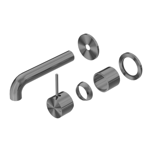 Mecca Wall Basin or Bath Mixer Separete Back Plate Handle Up 160mm (Trim Kit Only) Gunmetal [290086]