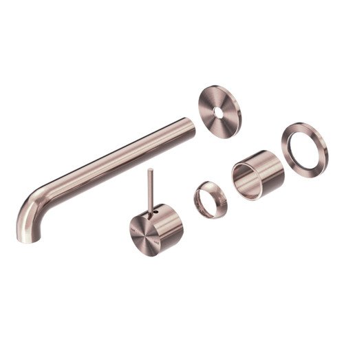 Mecca Wall Basin or Bath Mixer Separate Back Plate Handle Up 260mm (Trim Kit Only) Brushed Bronze [290017]