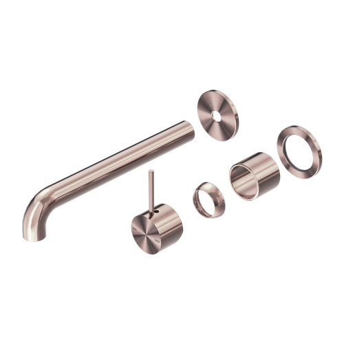 Mecca Wall Basin or Bath Mixer Separate Back Plate Handle Up 260mm (Trim Kit Only) Brushed Bronze [290017]