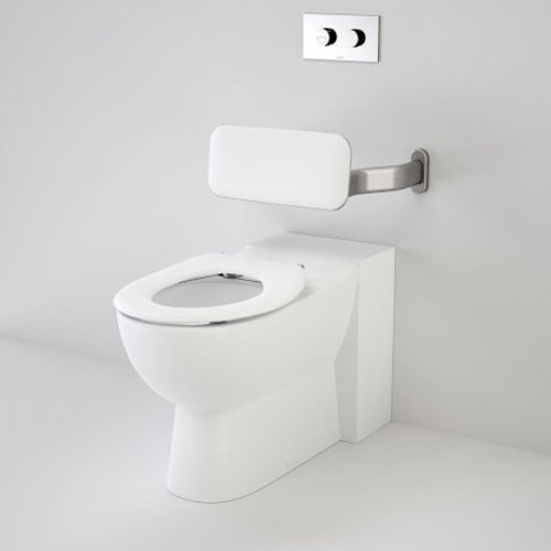 Leda Care Invisi Series II® Wall Faced Suite With Backrest And Caravelle Care Single Flap Seat - White [136052]