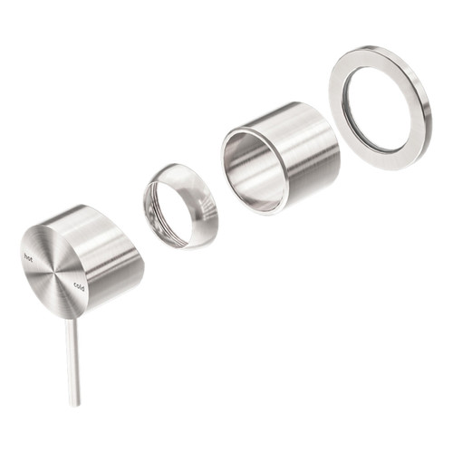 Mecca Shower Mixer 60mm Plate (Trim Kit Only) Brushed Nickel [289943]