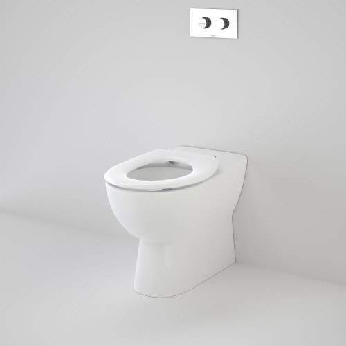 Leda Care Invisi Series II Wall Faced Suite with Caravelle Care Single Flap Seat White [136053]