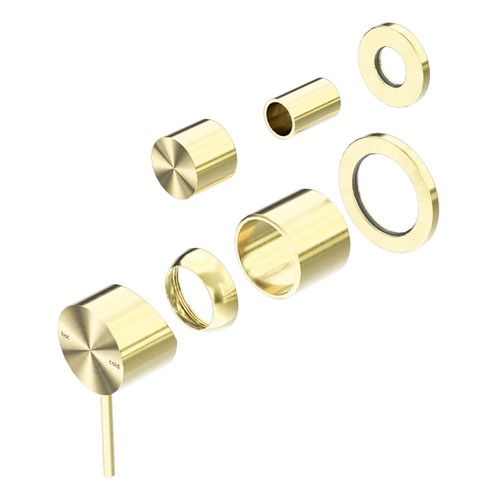 Mecca Shower Mixer with Divertor Separate Back Plate (Trim Kit Only) Brushed Gold [289960]