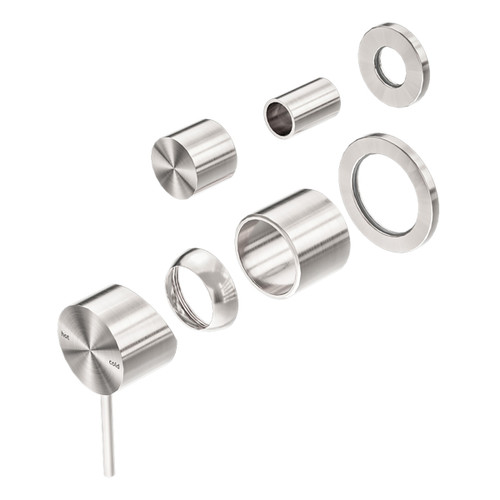 Mecca Shower Mixer with Divertor Separate Back Plate (Trim Kit Only) Brushed Nickel [289953]