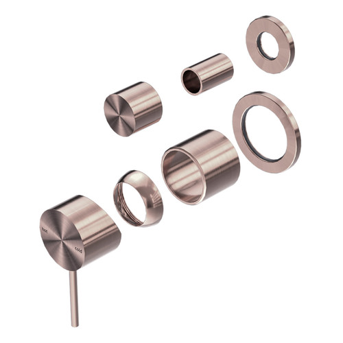 Mecca Shower Mixer with Divertor Separate Back Plate (Trim Kit Only) Brushed Bronze [289966]