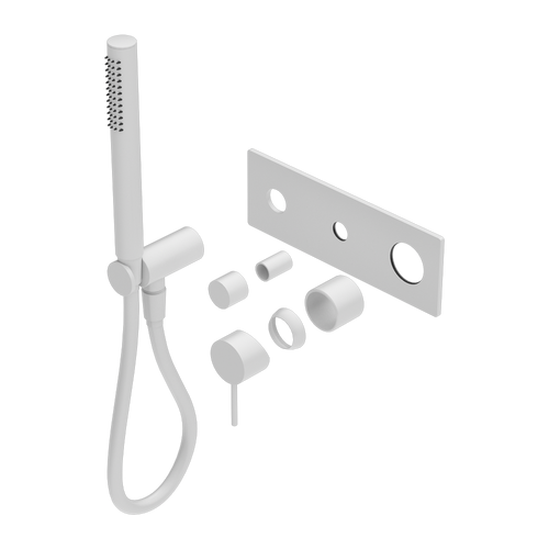 Mecca Shower Mixer Divertor System (Trim Kit Only) Matte White [290047]