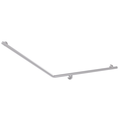 Grab Rail Linear Toilet Assist 870mm x 700mm Brushed Stainless Right Hand [287874]