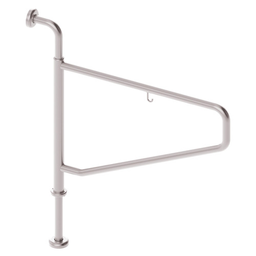 Grab Rail Swinglock 850mm Side Assist Brushed Stainless finish (with Nurse Call Hook) [288061]