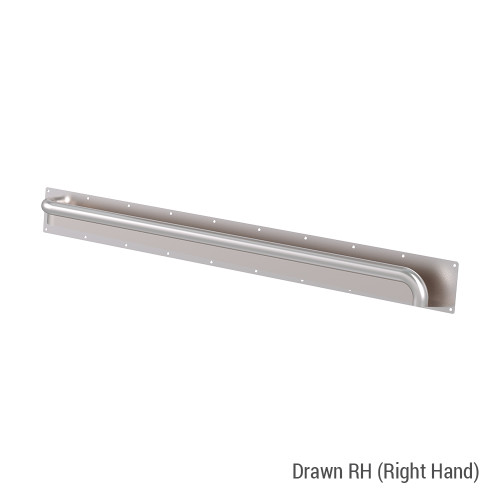 Grab Rail Anti Ligature Horizontal 1200mm Brushed Stainless Steel Right Hand [287499]