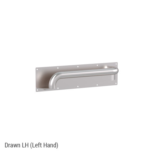 Grab Rail Anti Ligature Horizontal  450mm Brushed Stainless Steel Left Hand [287521]