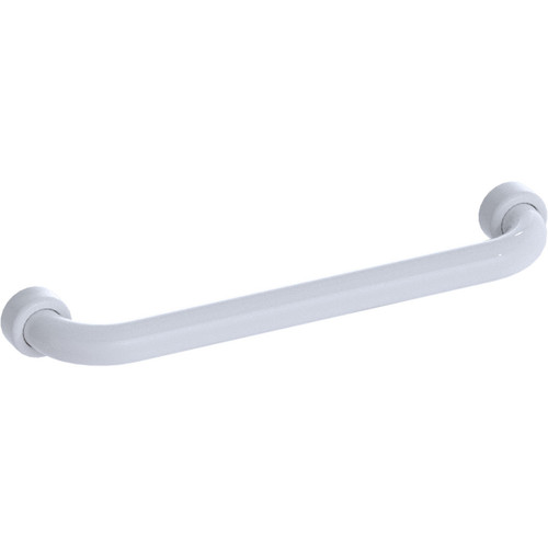 Grab Rail Hygenic Seal Straight  400mm Antimicrobial White [287574]