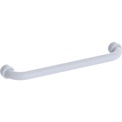 Grab Rail Hygenic Seal Straight 450mm Antimicrobial White [287583]