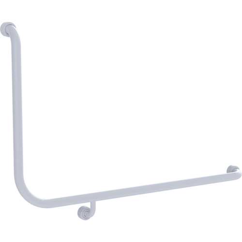 Grab Rail Hygenic Seal Toilet Assist 960mm x 600mm Antimicobial White Right Hand [287562]