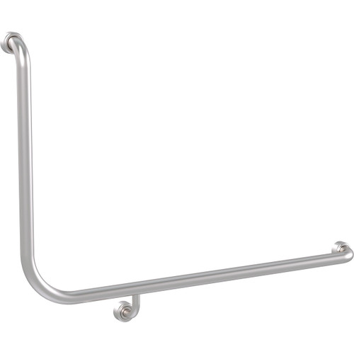 Grab Rail Hygenic Seal Toilet Assist 960mm x 600mm Brushed Stainless Right Hand [287526]