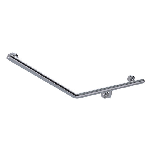 Grab Rail Linear Toilet Assist 450mm x 450mm (140D) Polish Supreme Right Hand [287604]