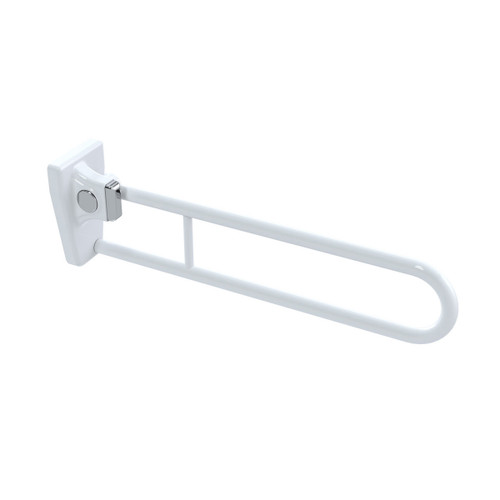 Grab Rail Tiltlock 850mm Antimicobial White Left Hand [287390]