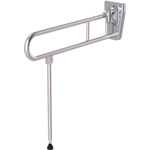 Grab Rail Tiltlock Bariatric 850mm Brushed Stainless Right Hand (with Folding Leg) [287419]