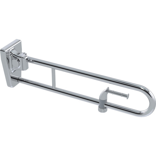 Grab Rail Tiltlock 850mm Polish Supreme Left Hand (with flexible ABS Toilet Roll Holder) [287515]