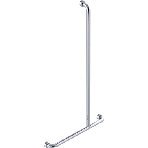 Grab Rail Hygenic Seal Inverted T 700mm x 1100mm Right Hand in a Polish Supreme finish [287905]