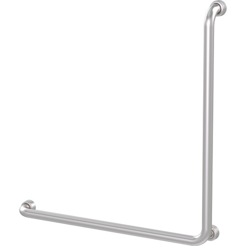 Grab Rail Hygenic Seal 90Degree 750mm x 750mm reversable Brushed Stainless [287950]